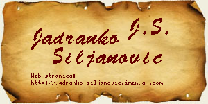 Jadranko Siljanović vizit kartica